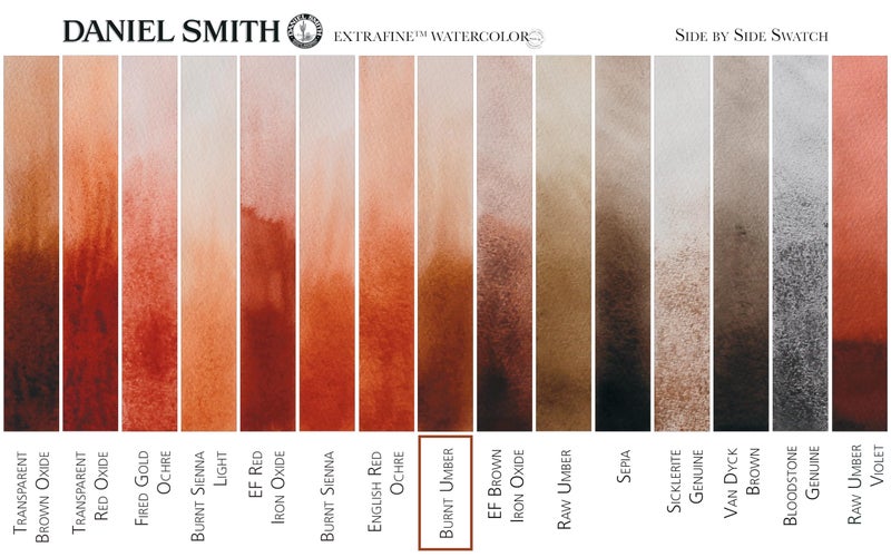 Daniel Smith 284610011 Extra Fine Watercolors Tube, 5ml, Burnt Umber - Image 3